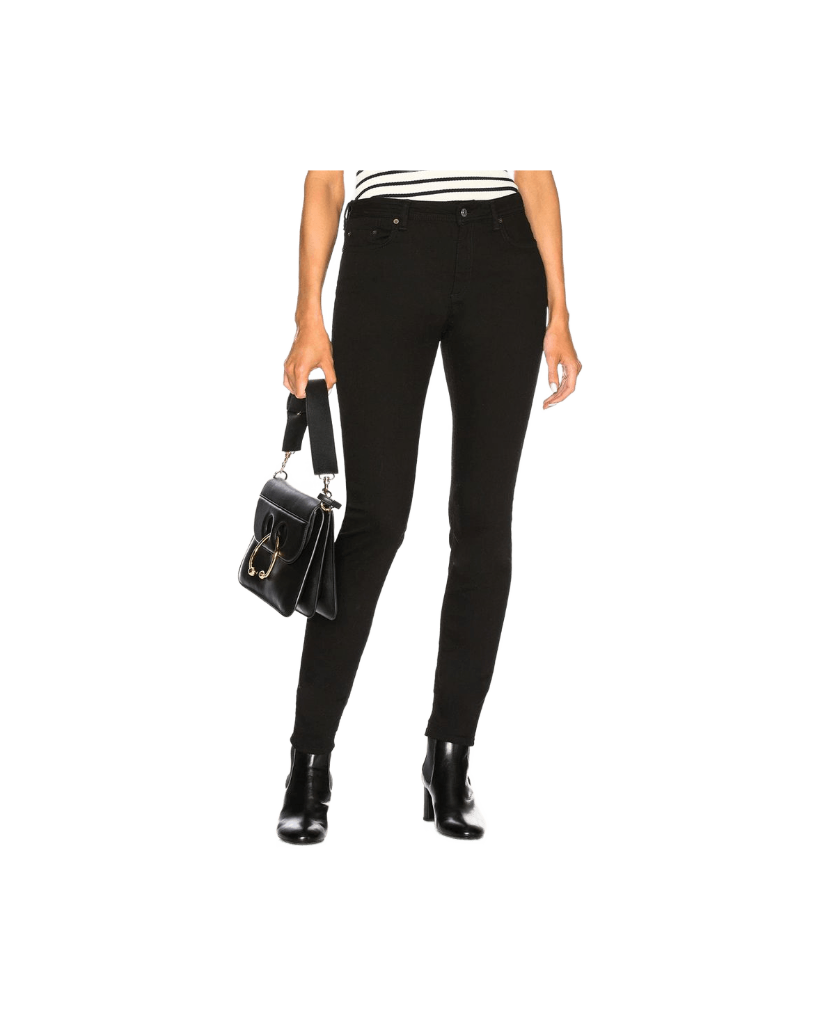 Acne Studios Black Cotton Skinny Jeans Glam Steals