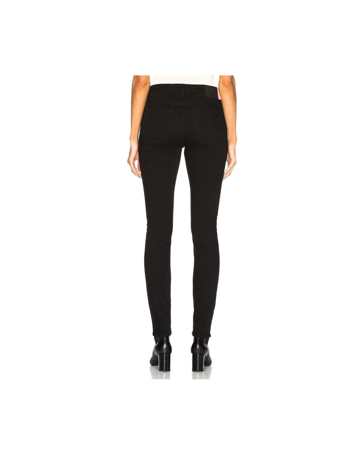 Acne Studios Black Cotton Skinny Jeans Glam Steals