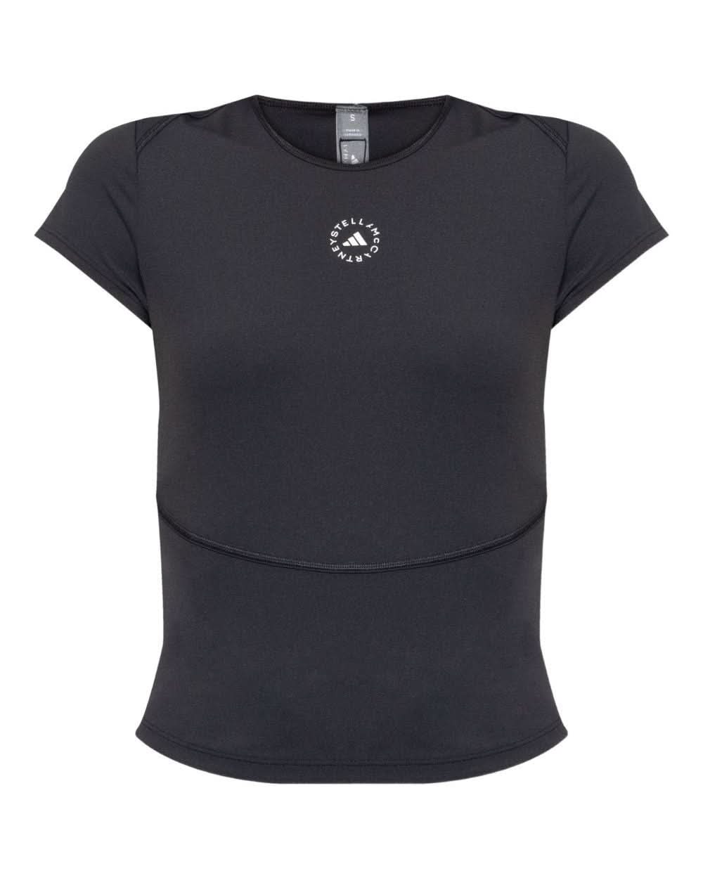 Adidas By Stella Mccartney Black Polo T-shirt Glam Steals
