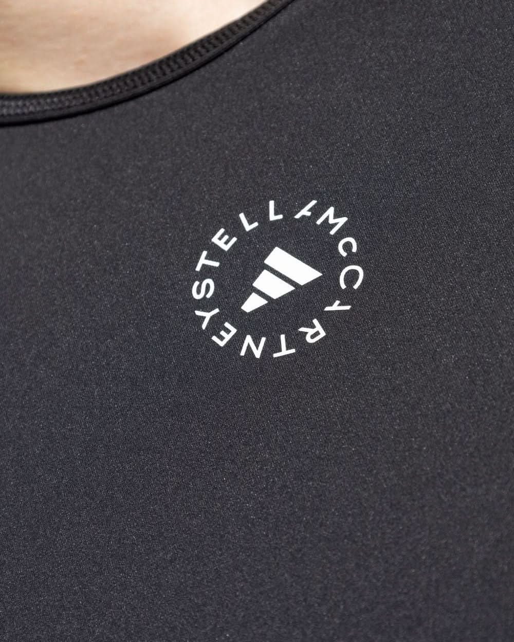 Adidas By Stella Mccartney Black Polo T-shirt Glam Steals