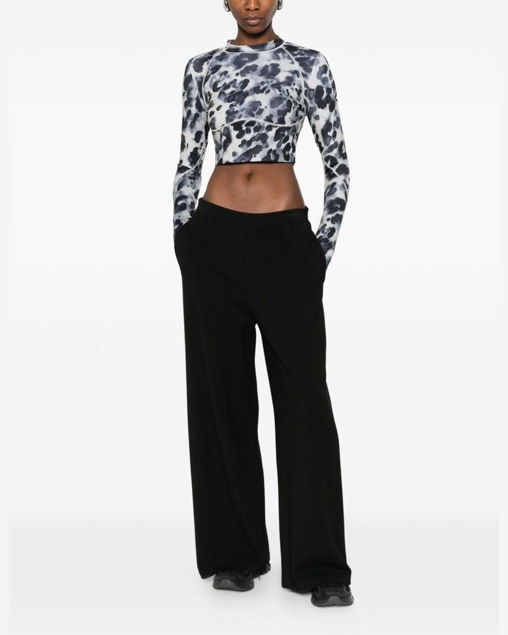 Adidas By Stella Mccartney Black Polo T-shirt Glam Steals