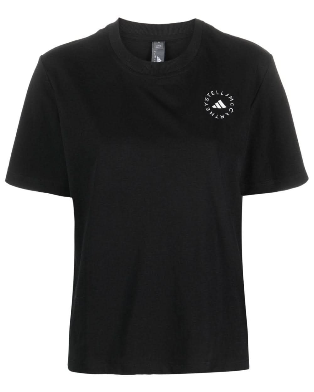 Adidas By Stella Mccartney Black Polo T-shirt Glam Steals