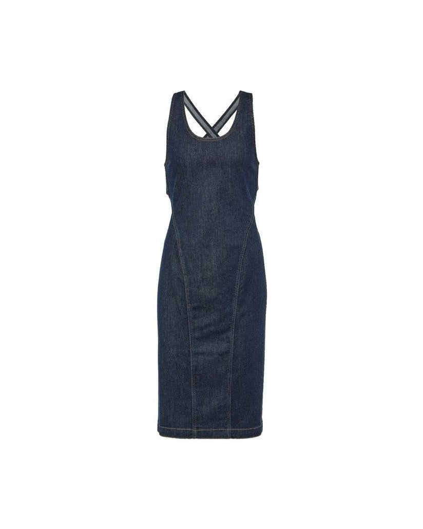 Alaïa Blue Cotton Casual Dress Glam Steals