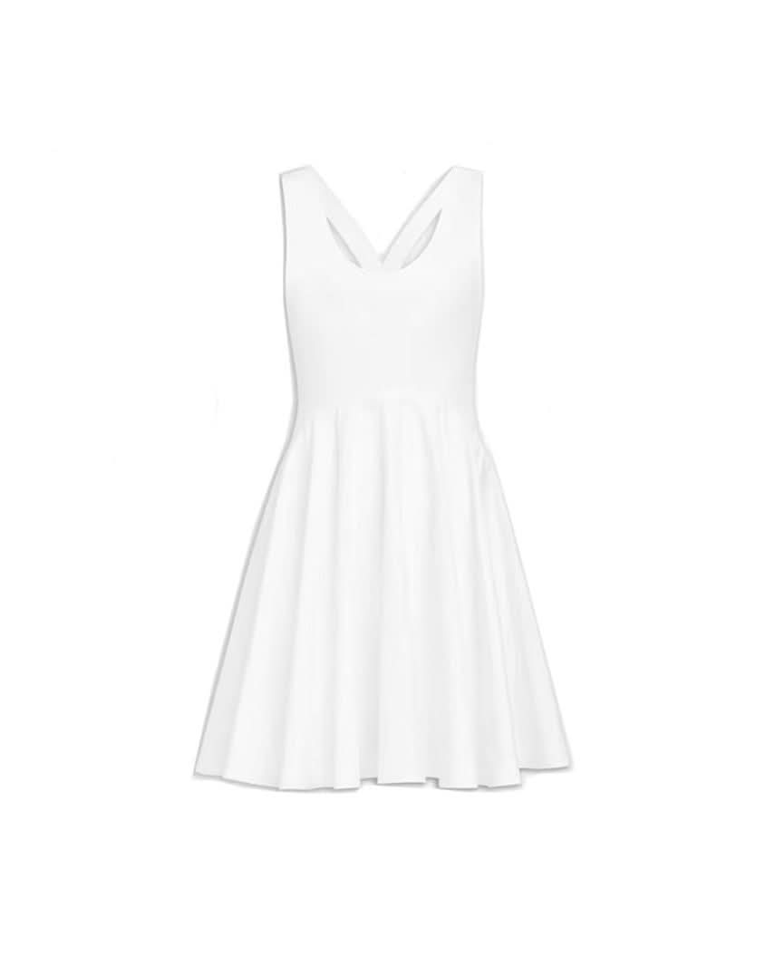 Alaïa White Cotton Dress Dresses