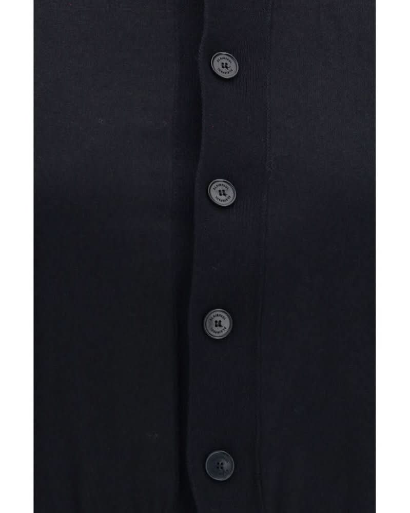 Alainpaul Black Cotton Cardigan Glam Steals