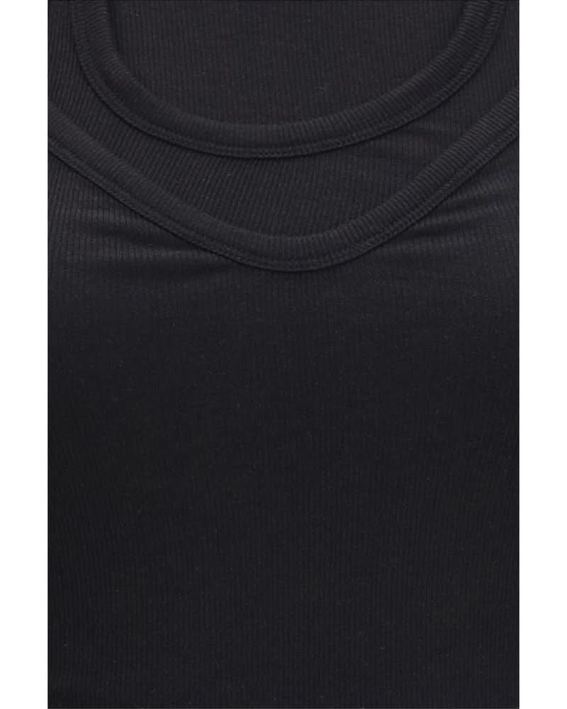 Alainpaul Black Lyocell Tank Top Glam Steals