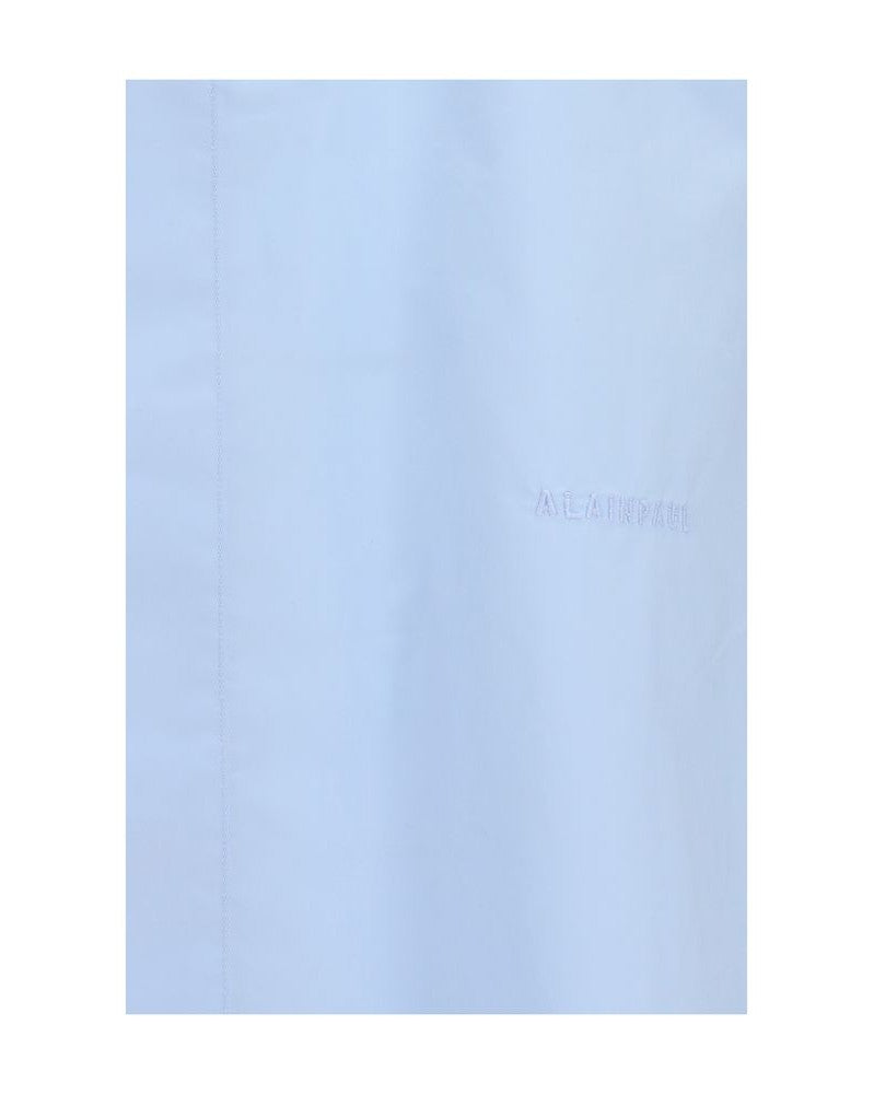 Alainpaul Blue Cotton Shortsleeve Shirt Glam Steals
