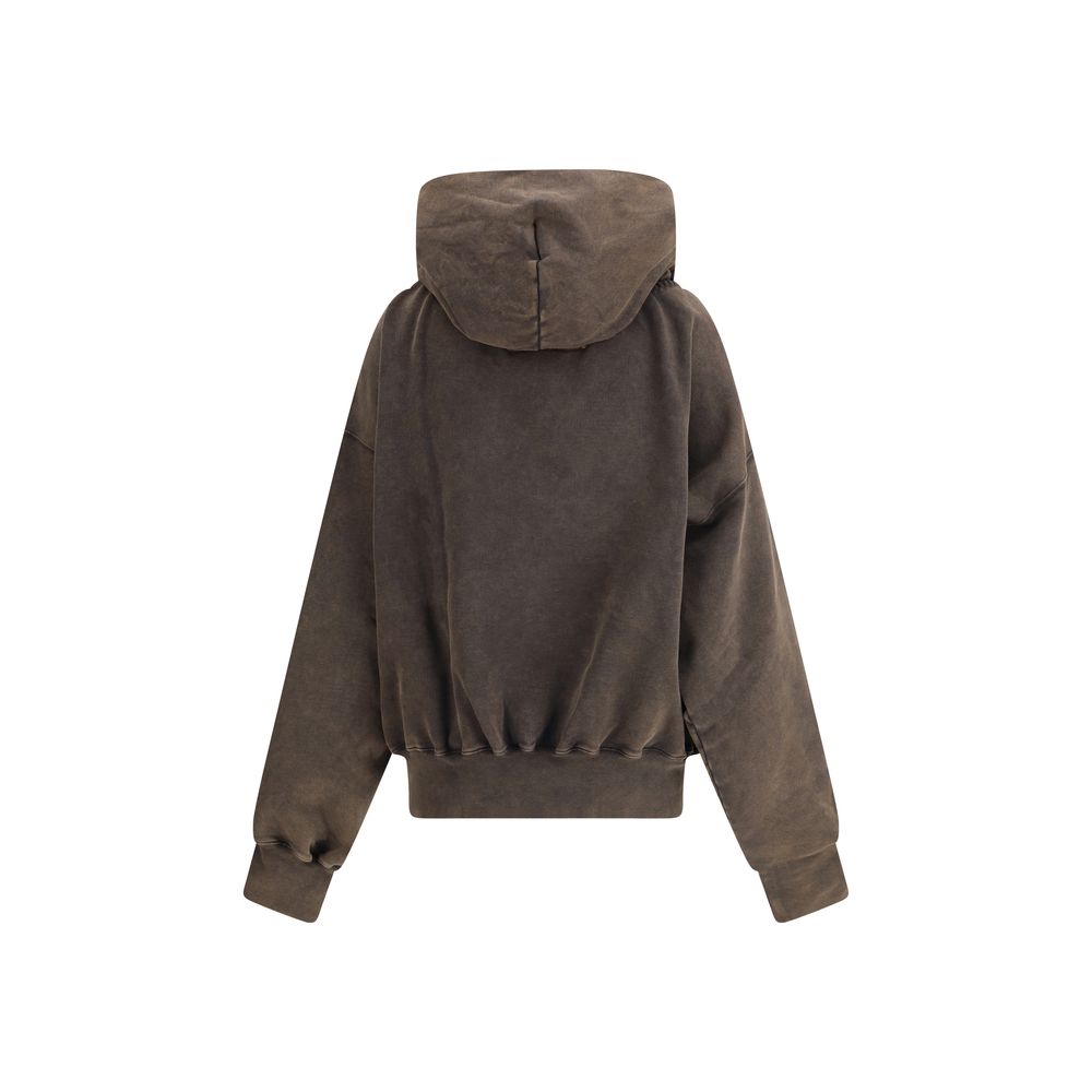 Alainpaul Gathered Neckline Hoodie Glam Steals