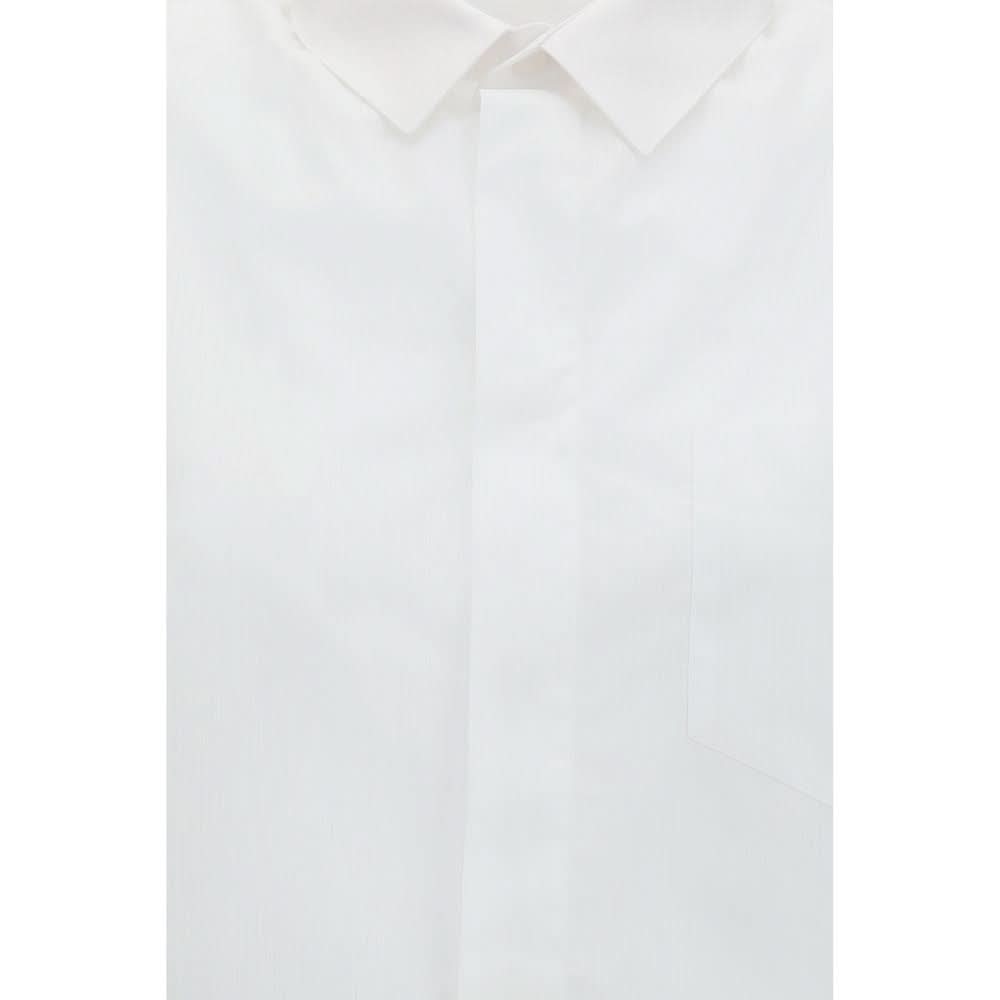 Alainpaul White Cotton Shortsleeve Shirt Glam Steals