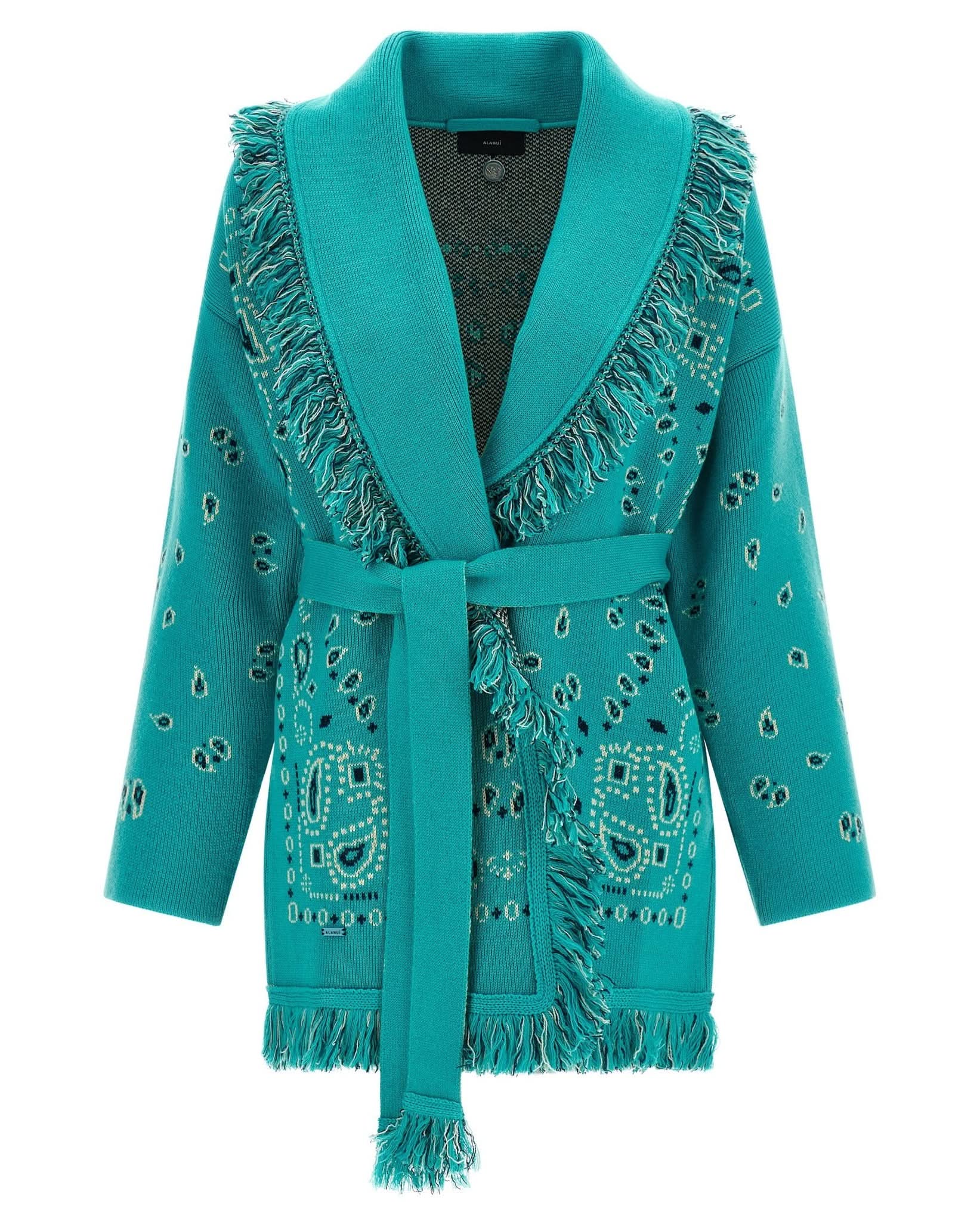 Alanui Bandana Cardigan Glam Steals