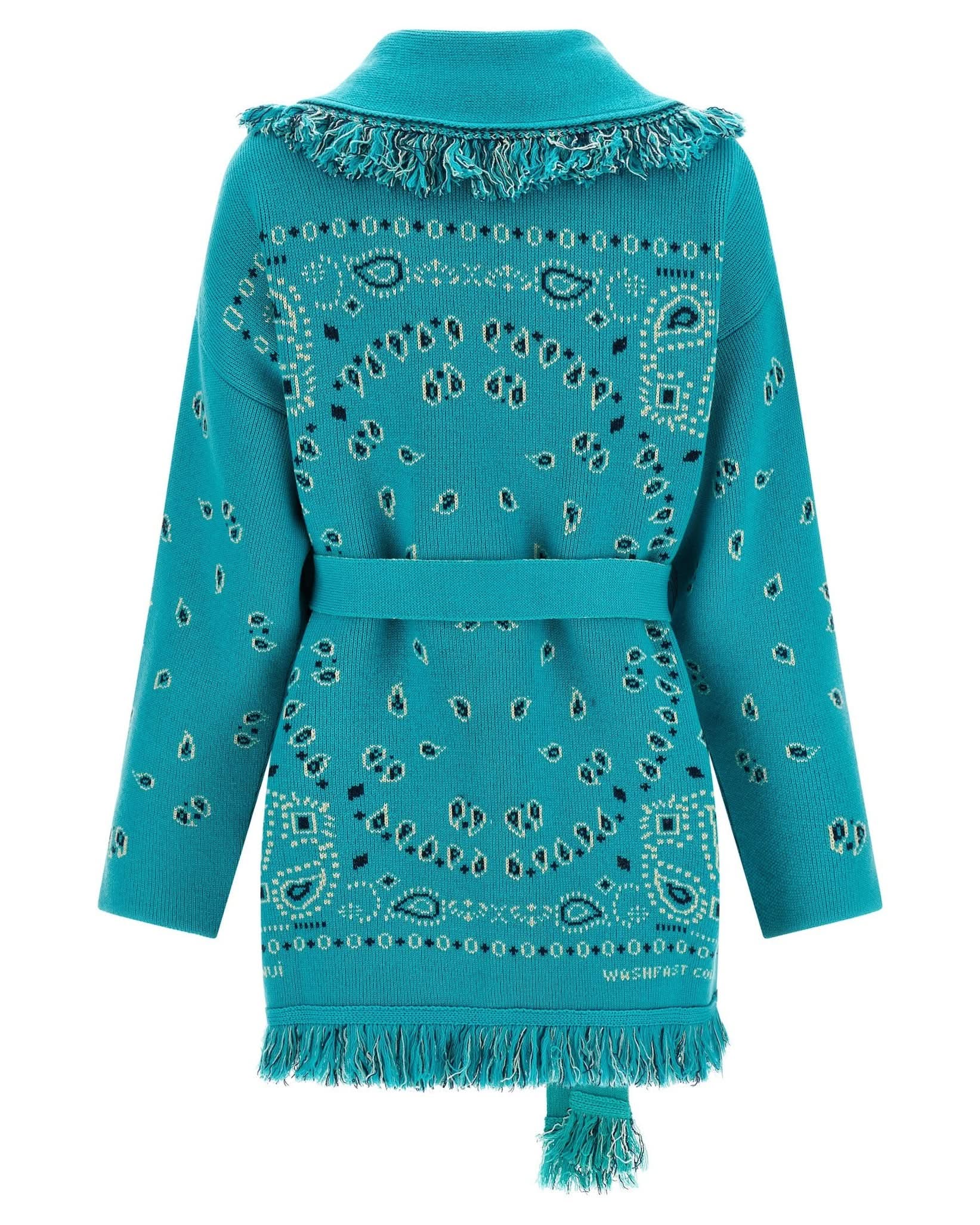 Alanui Bandana Cardigan Glam Steals