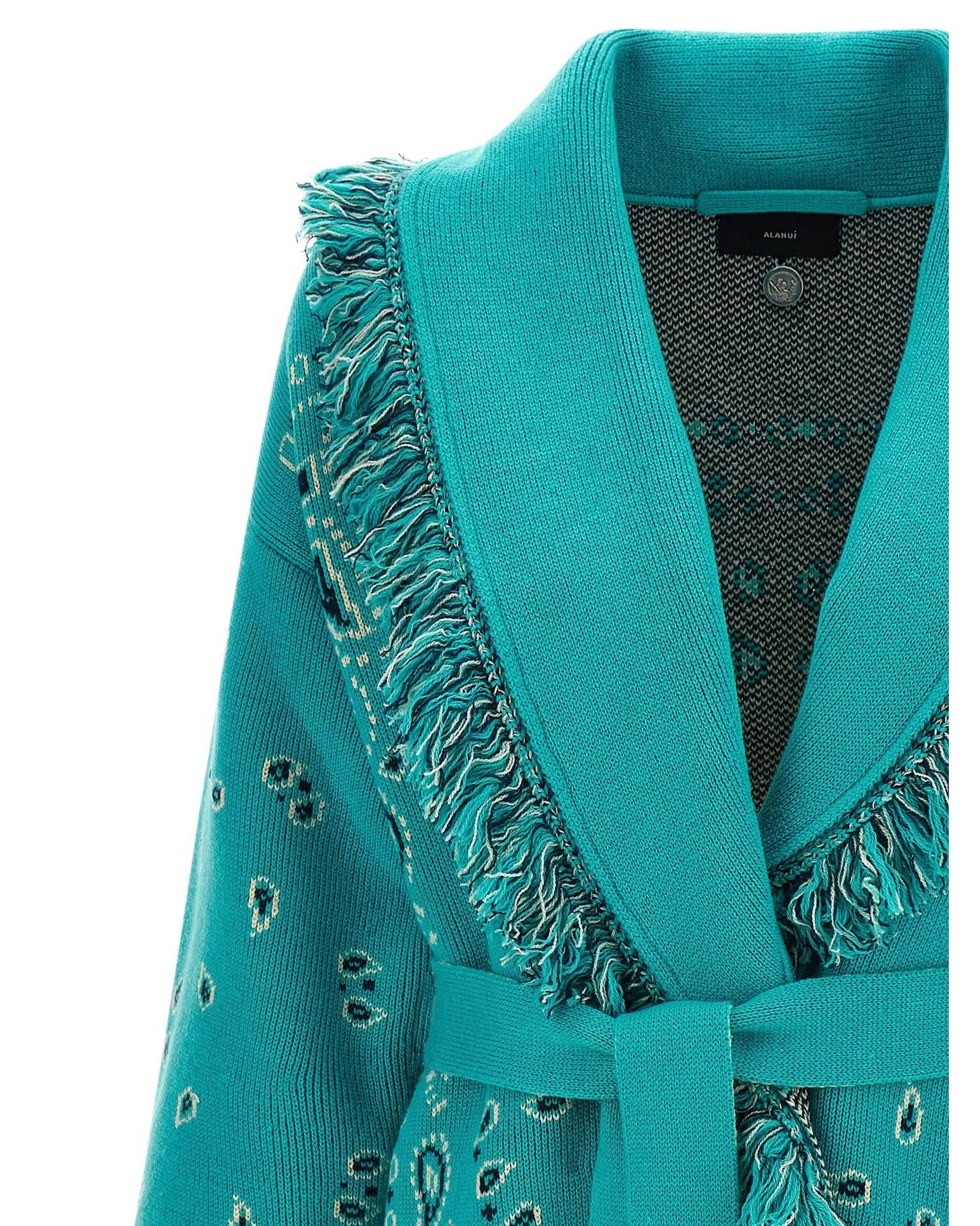 Alanui Bandana Cardigan Glam Steals