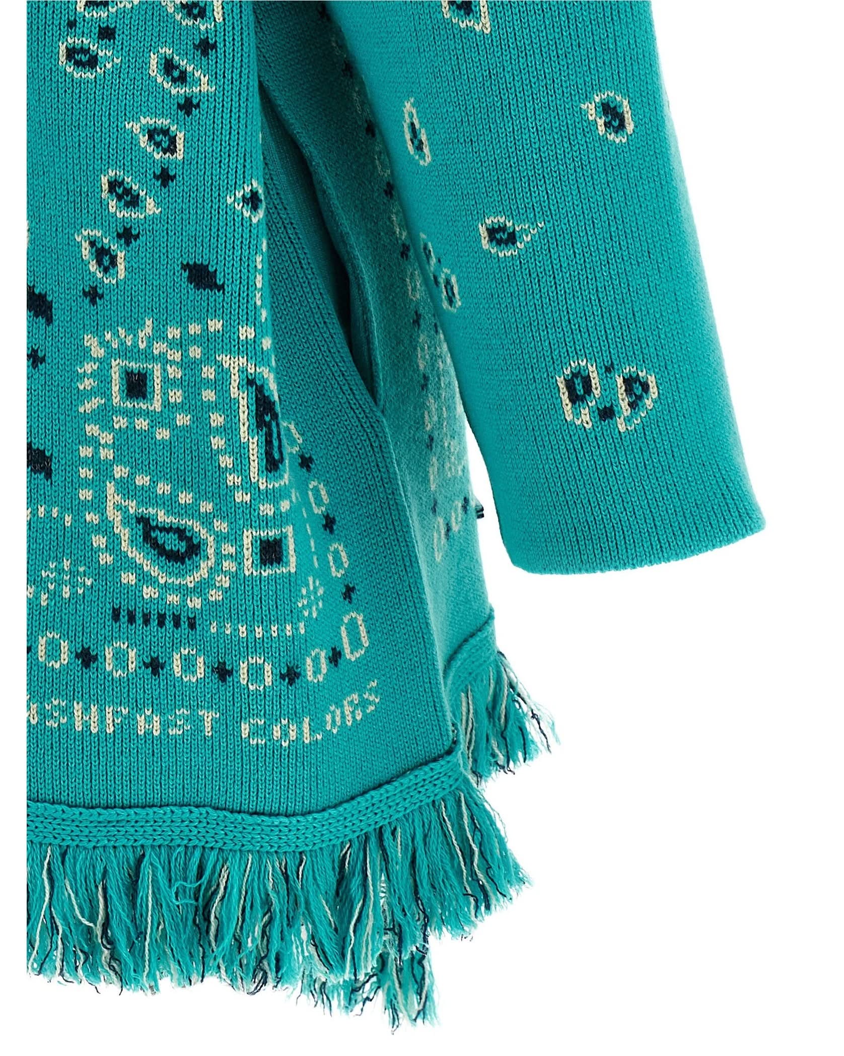Alanui Bandana Cardigan Glam Steals