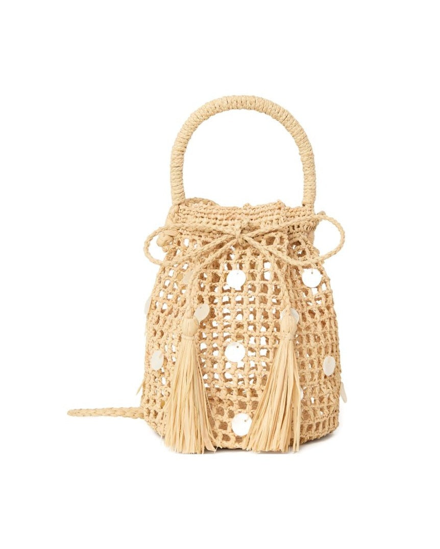 Alanui Precious Moments Raffia Satchel Bag Glam Steals