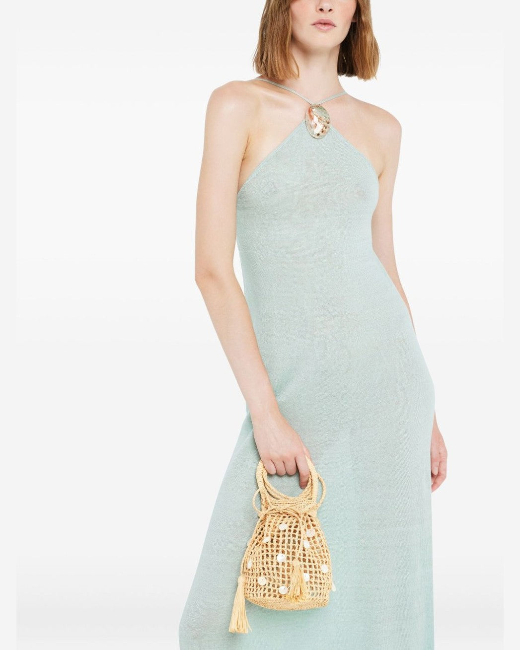 Alanui Precious Moments Raffia Satchel Bag Glam Steals