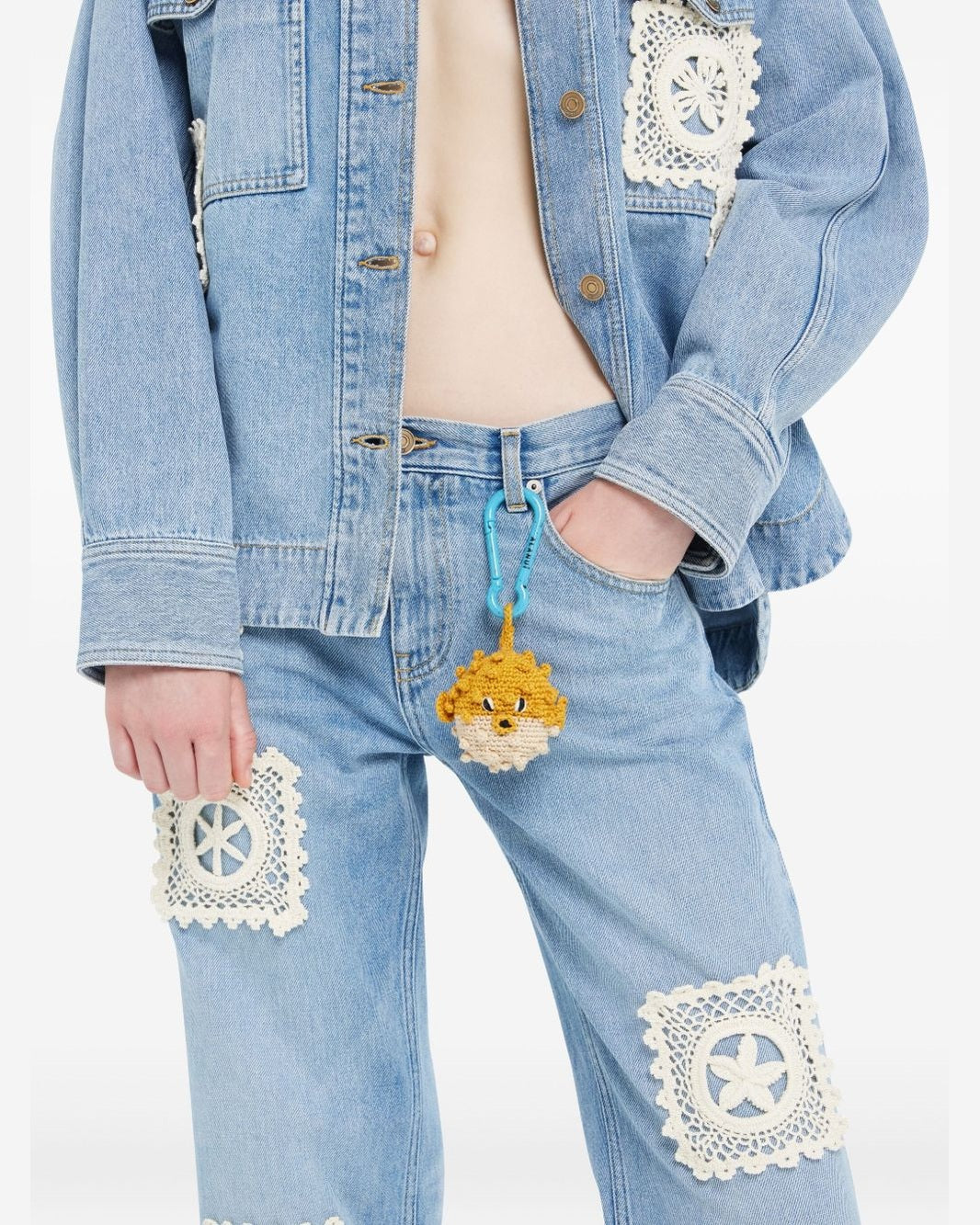 Alanui Yellow Keychains Small Leather Goods