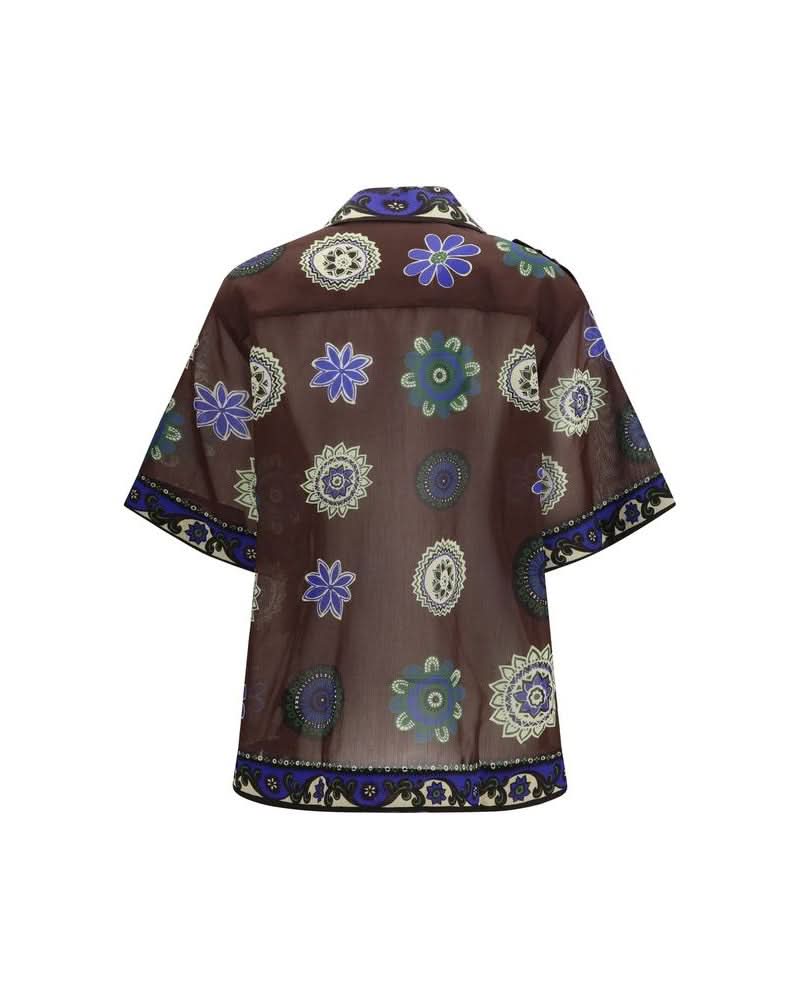 Alemais Ramie Pattern Shirt Glam Steals