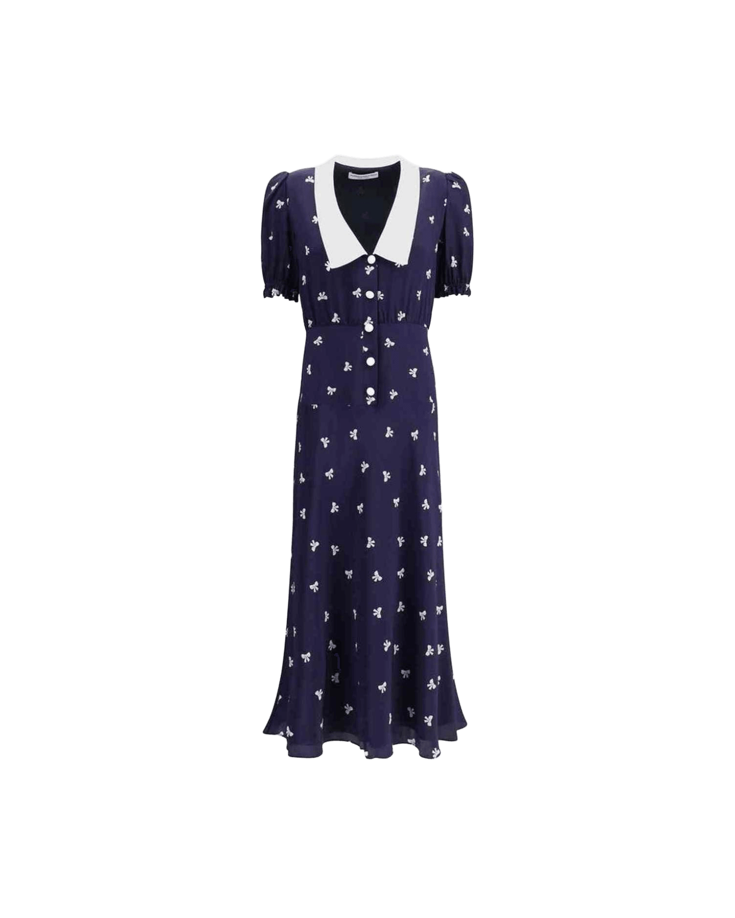 Alessandra Rich Bow Patterned Dress Glam Steals