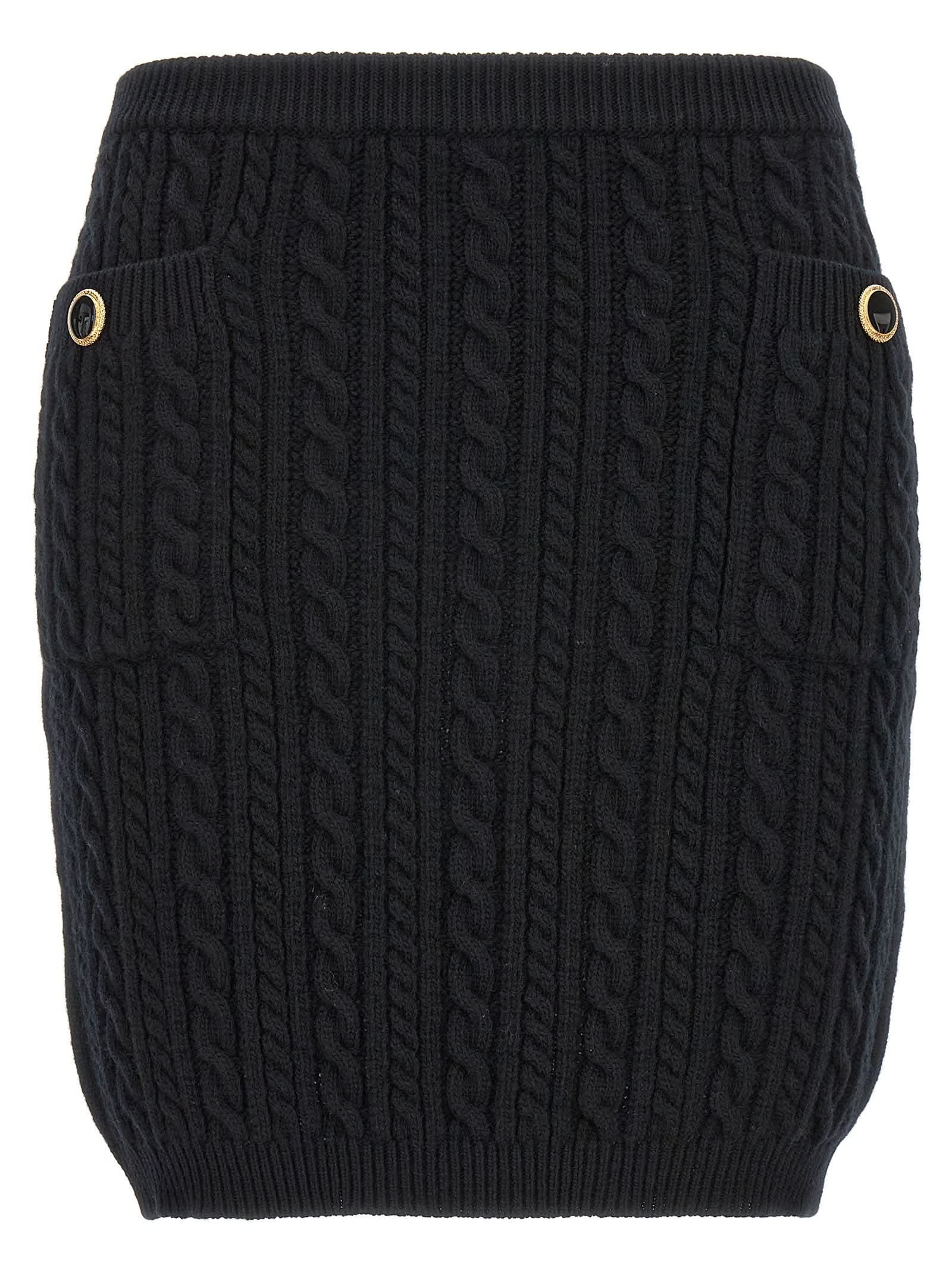 Alessandra Rich Button Skirt Glam Steals
