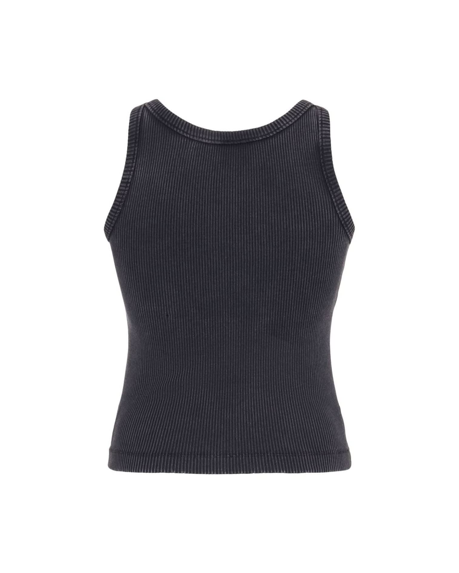 Alessandra Rich Grey Top Tank Tops