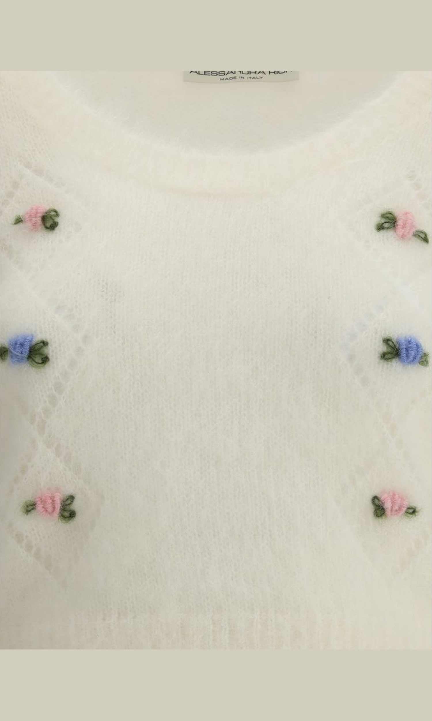 Alessandra Rich Short Sleeve Mohair Sweater Glam Steals