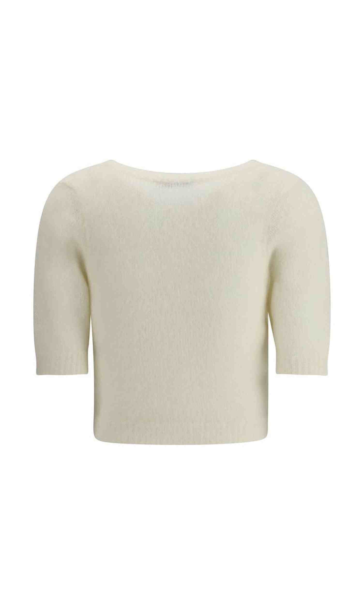 Alessandra Rich Short Sleeve Mohair Sweater Glam Steals