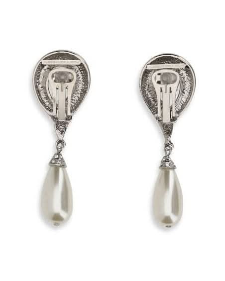 Alessandra Rich Silver Brass Earrings Glam Steals