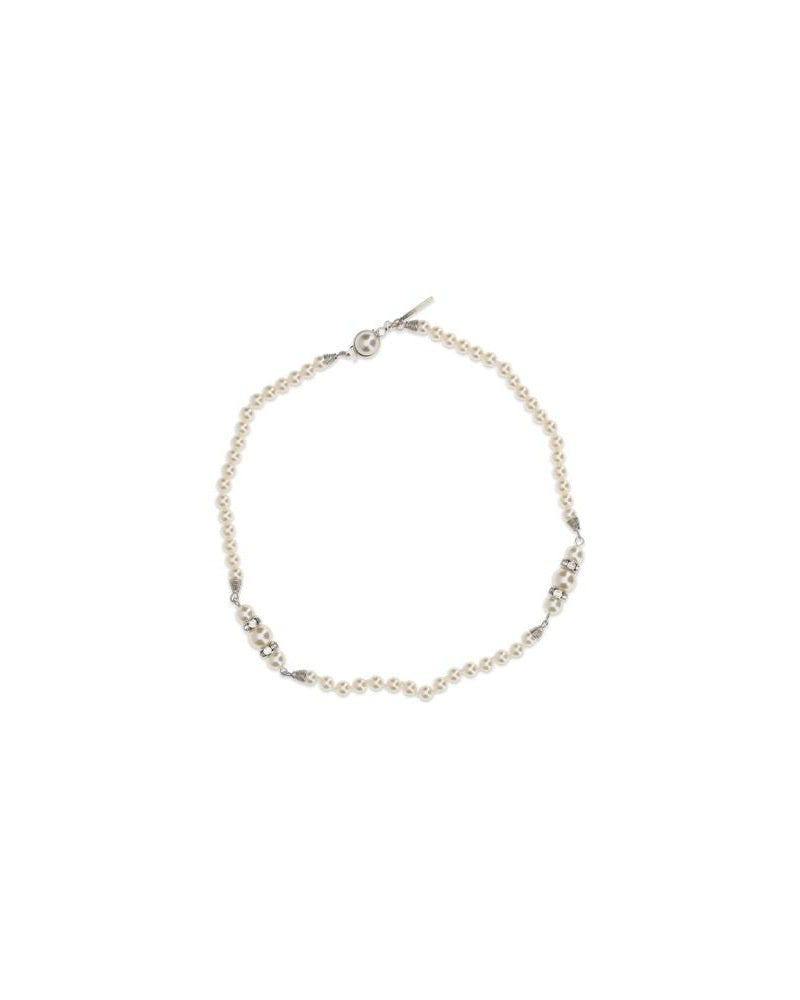 Alessandra Rich Silver Metal Necklace Glam Steals