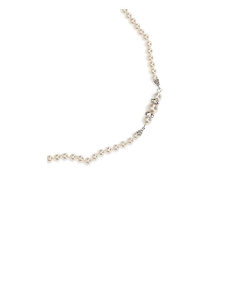 Alessandra Rich Silver Metal Necklace Glam Steals