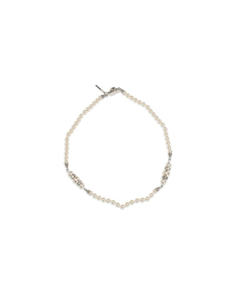 Alessandra Rich Silver Metal Necklace Glam Steals