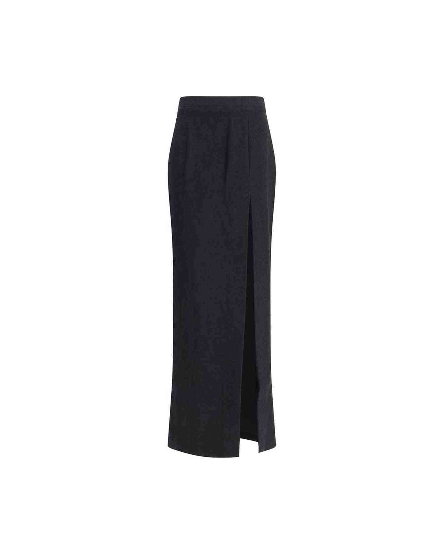 Alessandra Rich Tweed Long Skirt Skirts