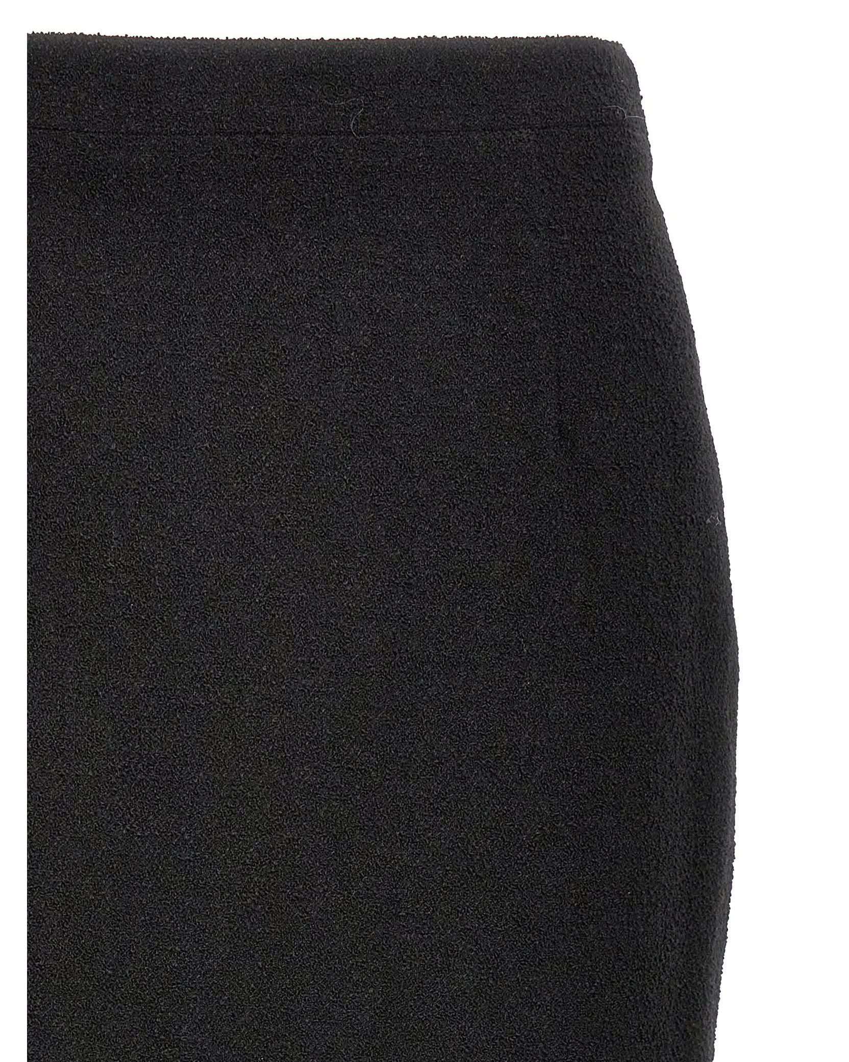 Alessandra Rich Tweed Midi Bouclé Skirt Glam Steals