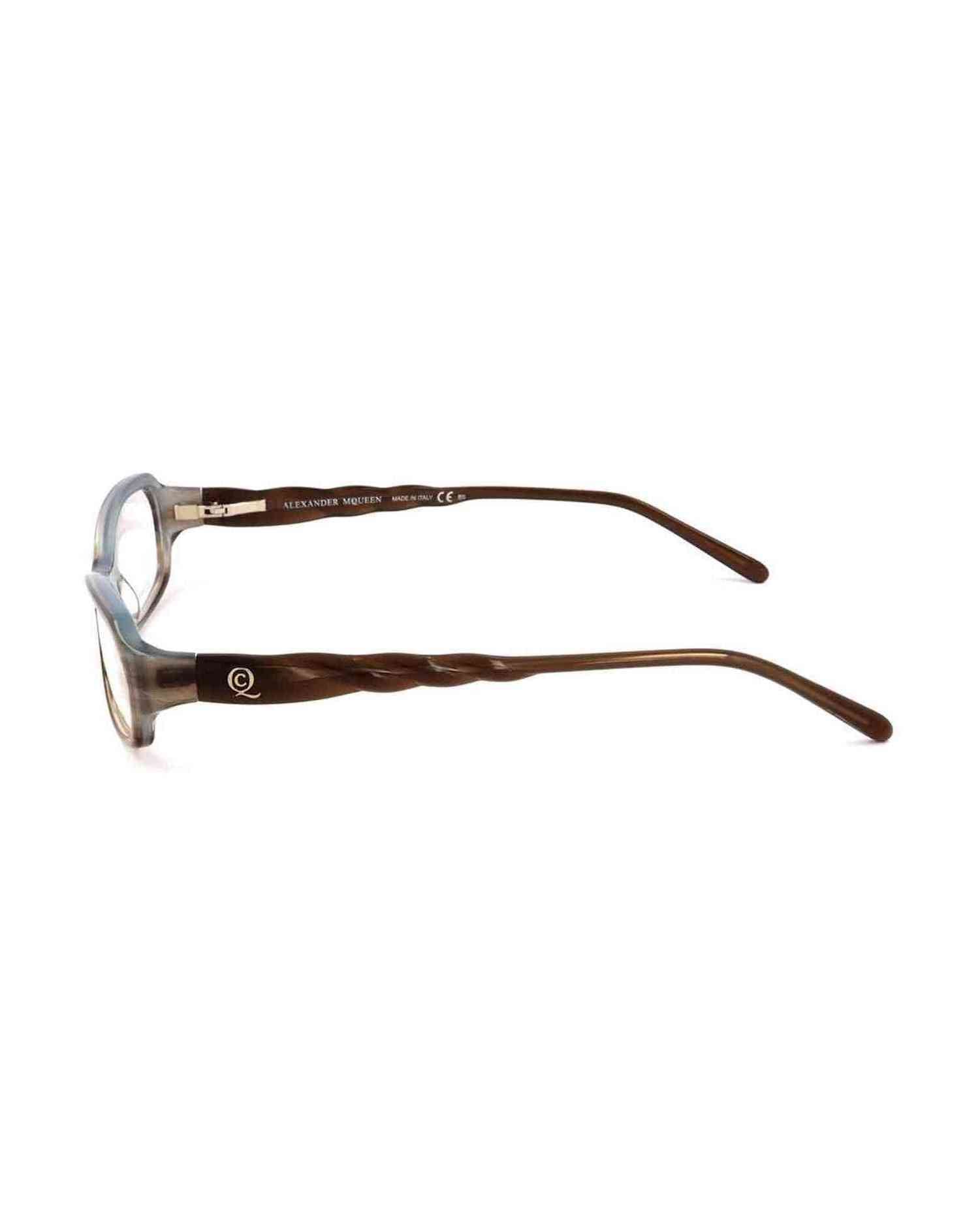 Alexander Mcqueen Acetate Brown Frame Glam Steals
