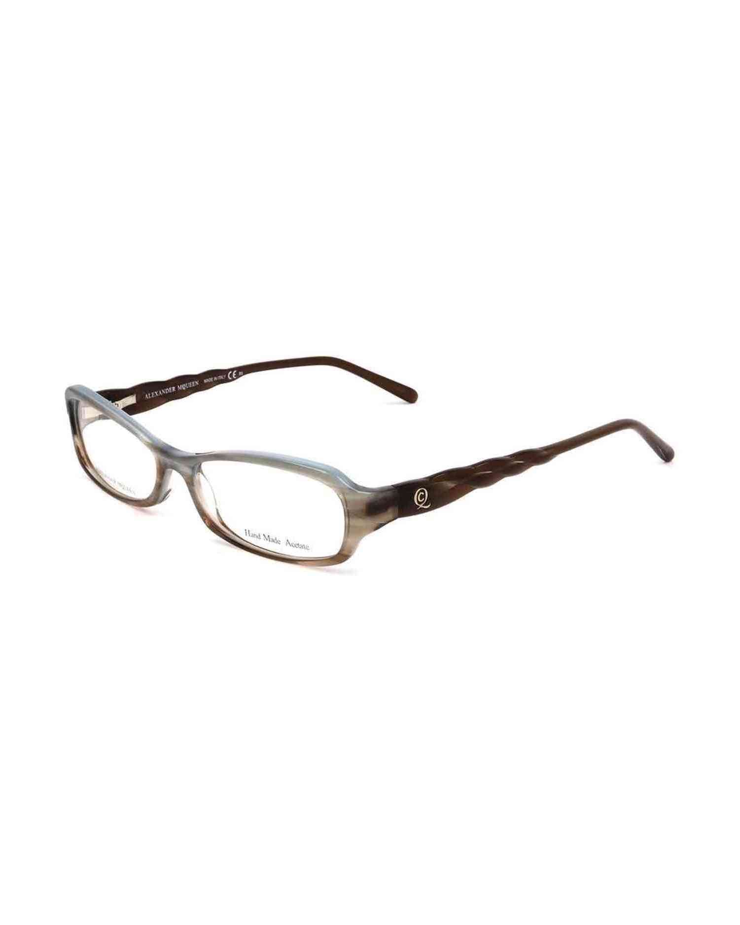 Alexander Mcqueen Acetate Brown Frame Glam Steals