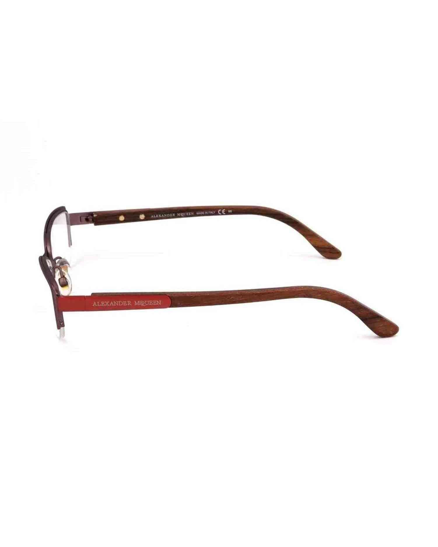 Alexander Mcqueen Bicolor Metal Frame Eyeglasses