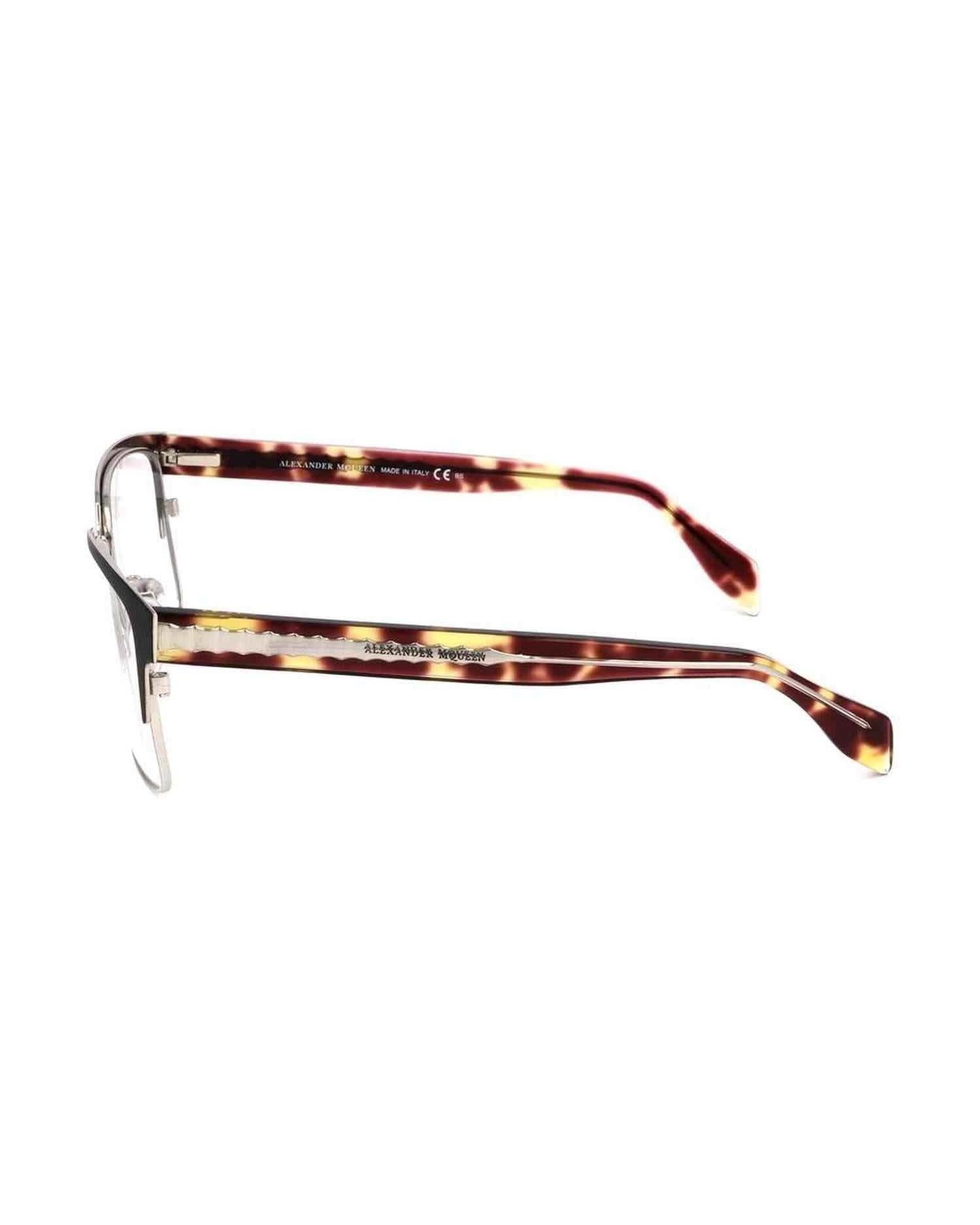 Alexander Mcqueen Bicolor Metal Frame Eyeglasses
