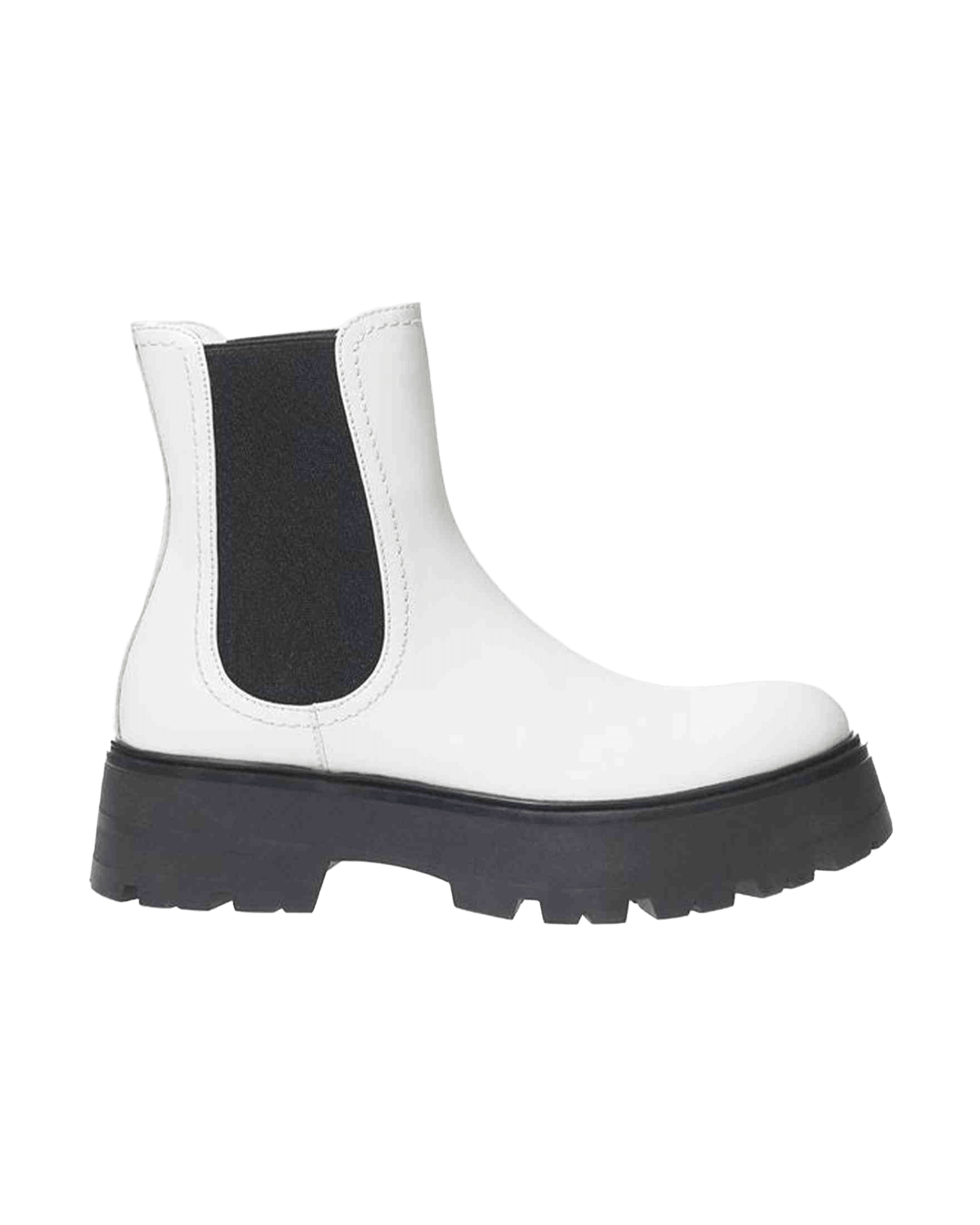 Alexander Mcqueen Black And White Leather Boot Glam Steals