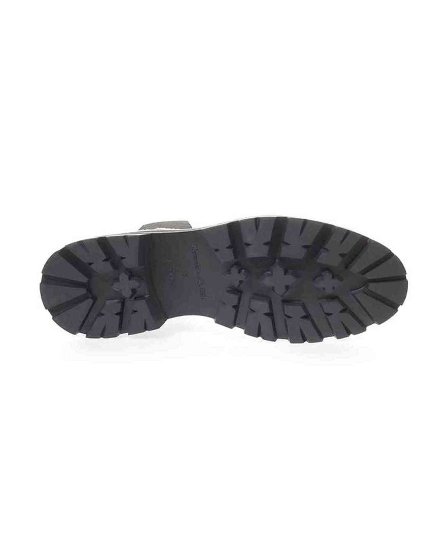 Alexander Mcqueen Black And White Leather Boot Boots