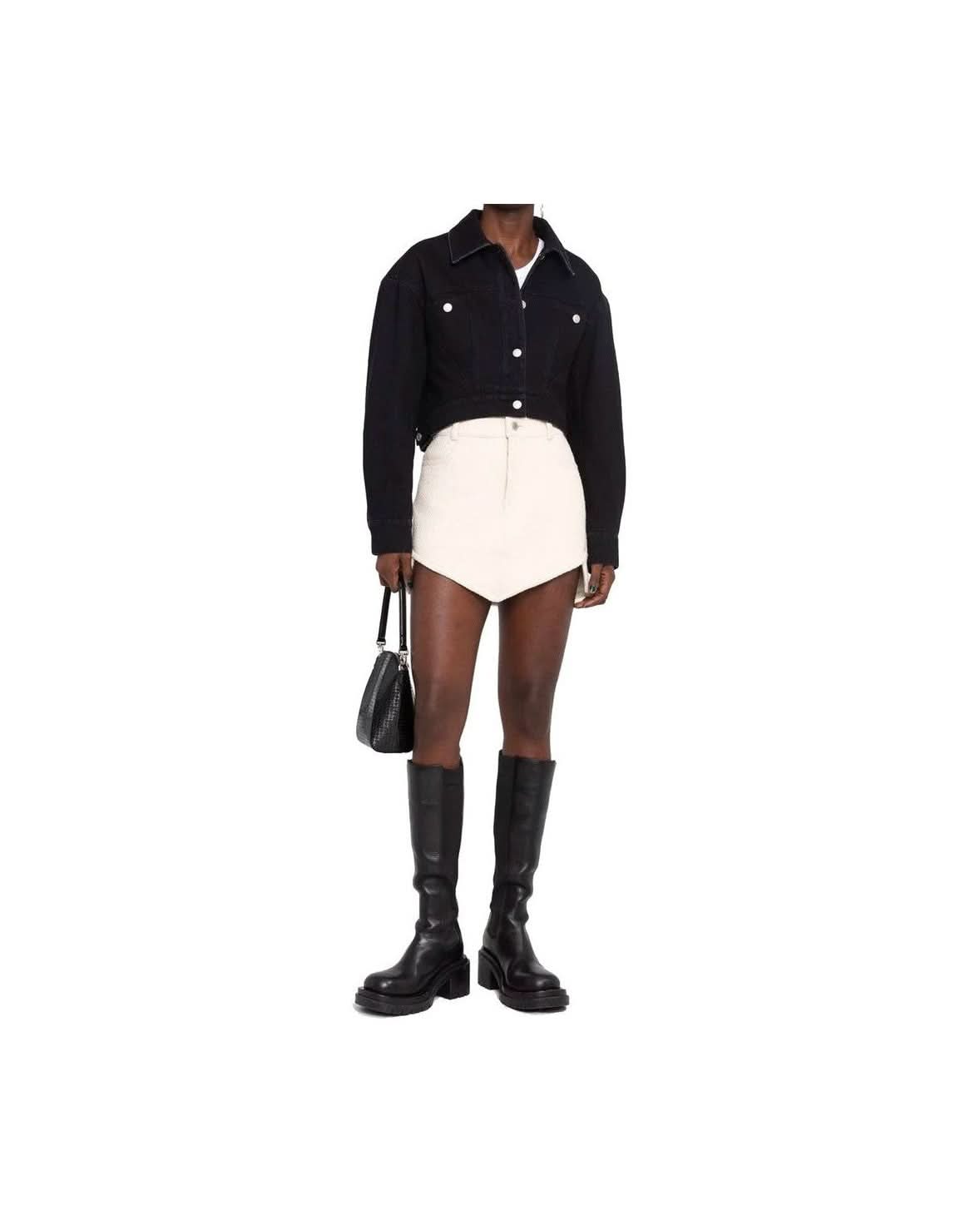 Alexander Mcqueen Black Cotton Denim Jacket Glam Steals