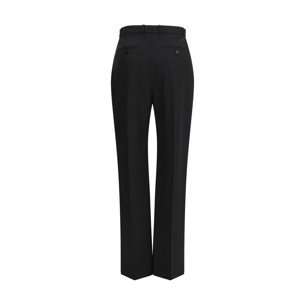 Alexander Mcqueen Black Cotton Dress Pant
