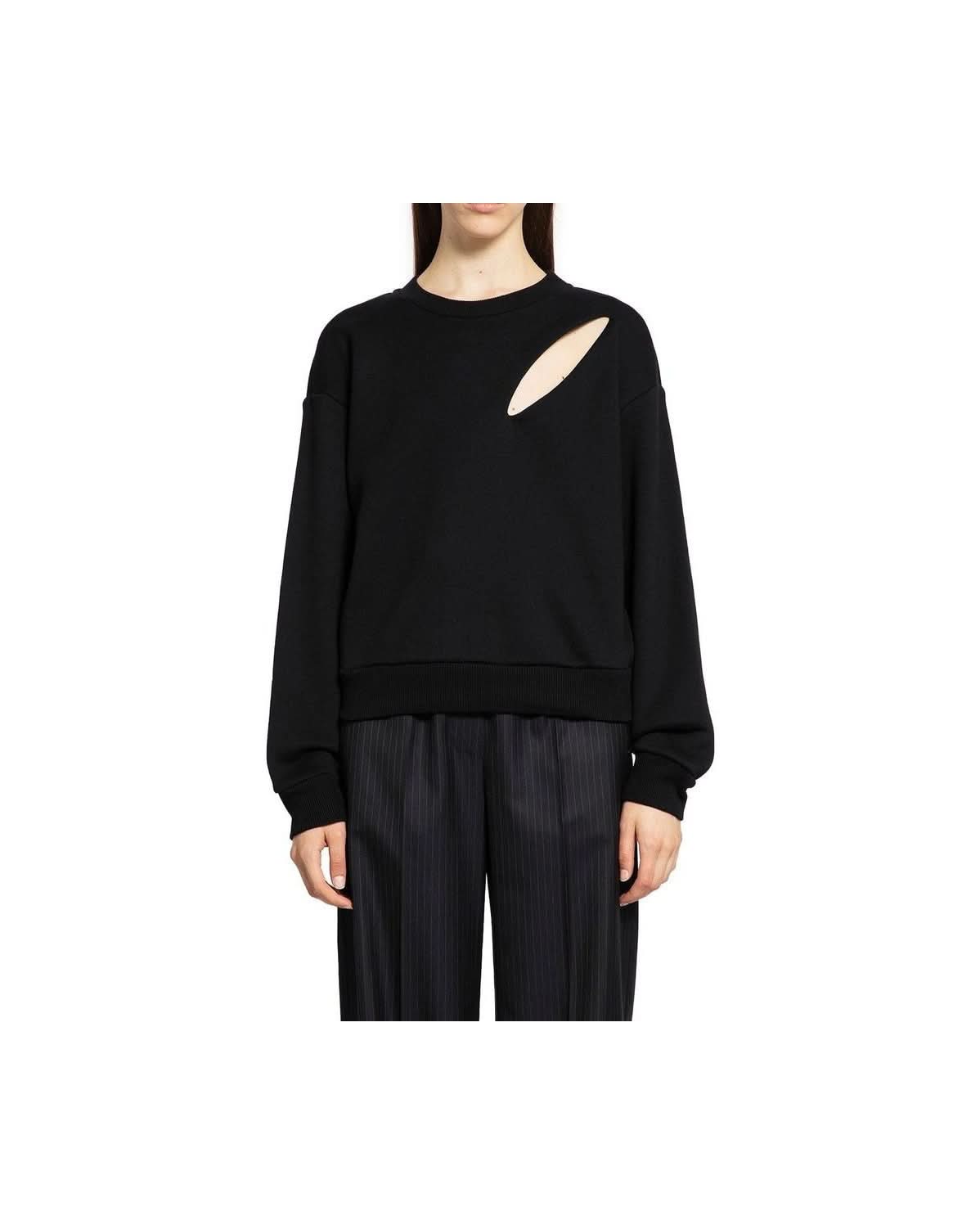 Alexander Mcqueen Black Cotton Sweatshirt Glam Steals