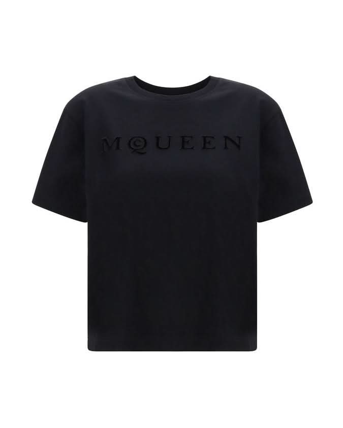 Alexander Mcqueen Black Cotton T-Shirt