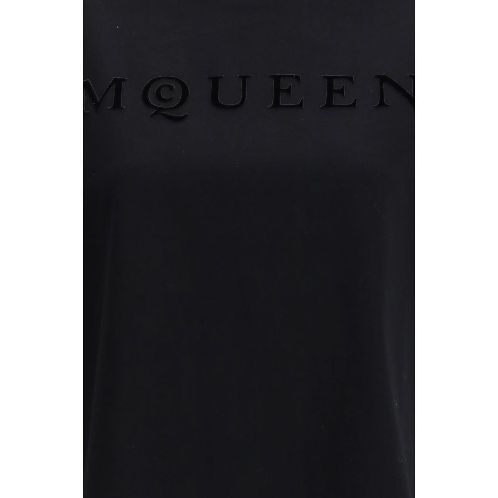Alexander Mcqueen Black Cotton T-shirt Glam Steals