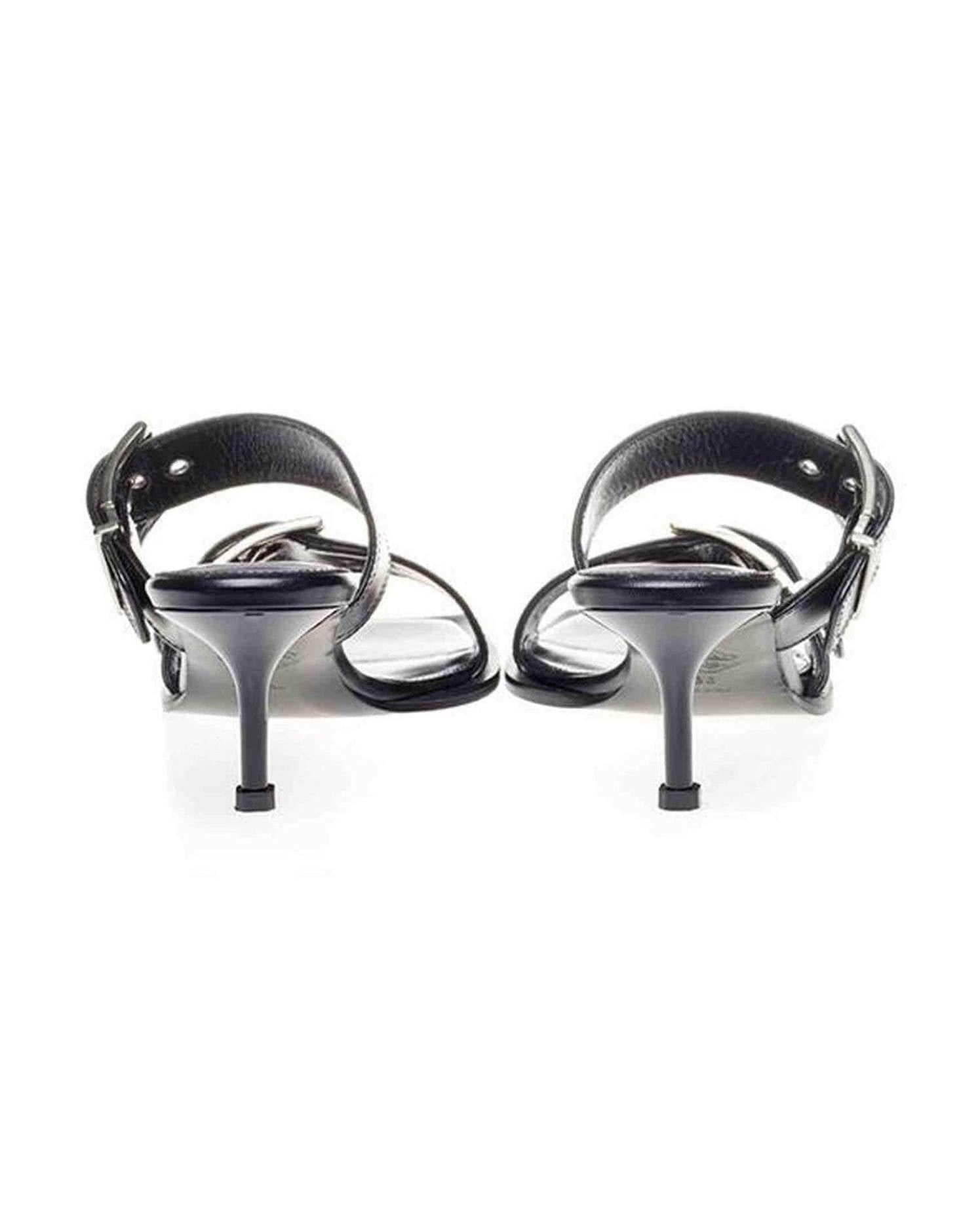 Alexander Mcqueen Elevate Your Steps In Timeless Leather Black Sandals Glam Steals