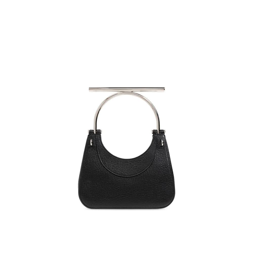 Alexander Mcqueen Black Leather Lamb Handbag