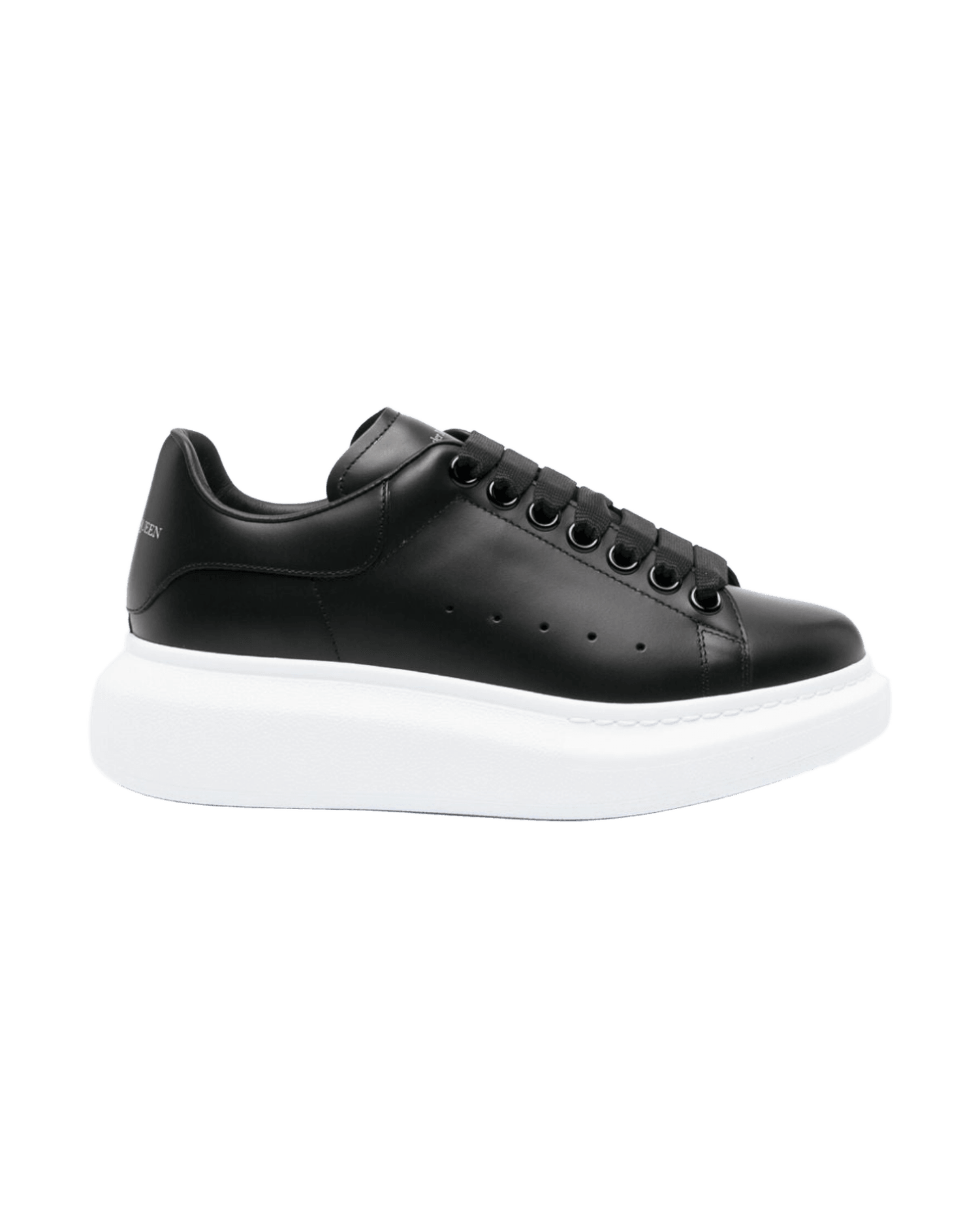 Alexander Mcqueen Black Leather Sneakers Glam Steals
