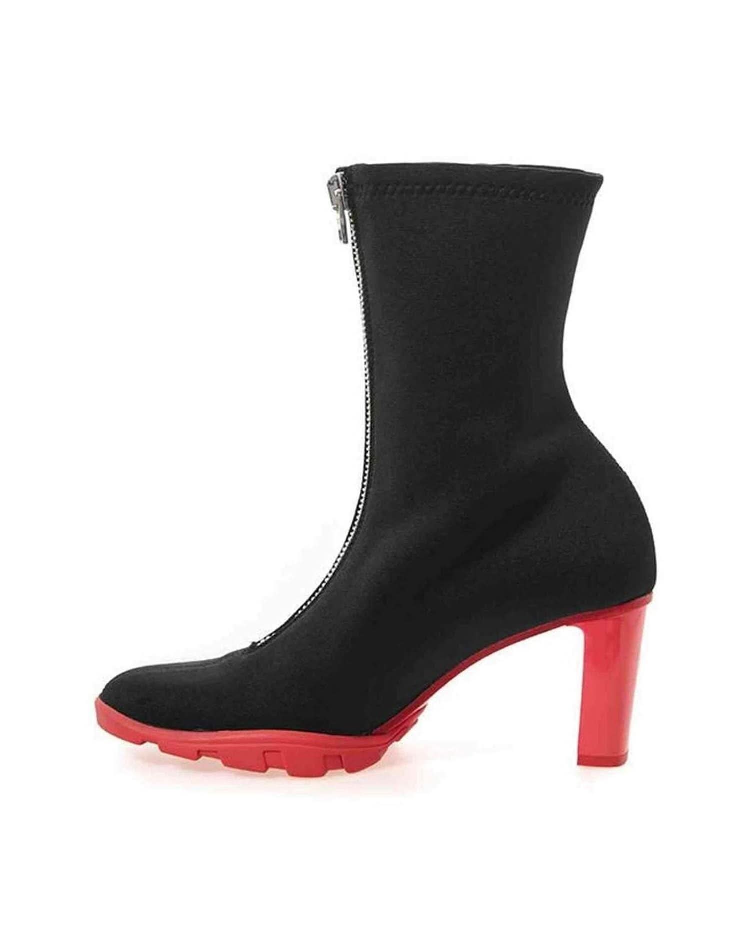 Alexander Mcqueen Black Neoprene Boot Boots