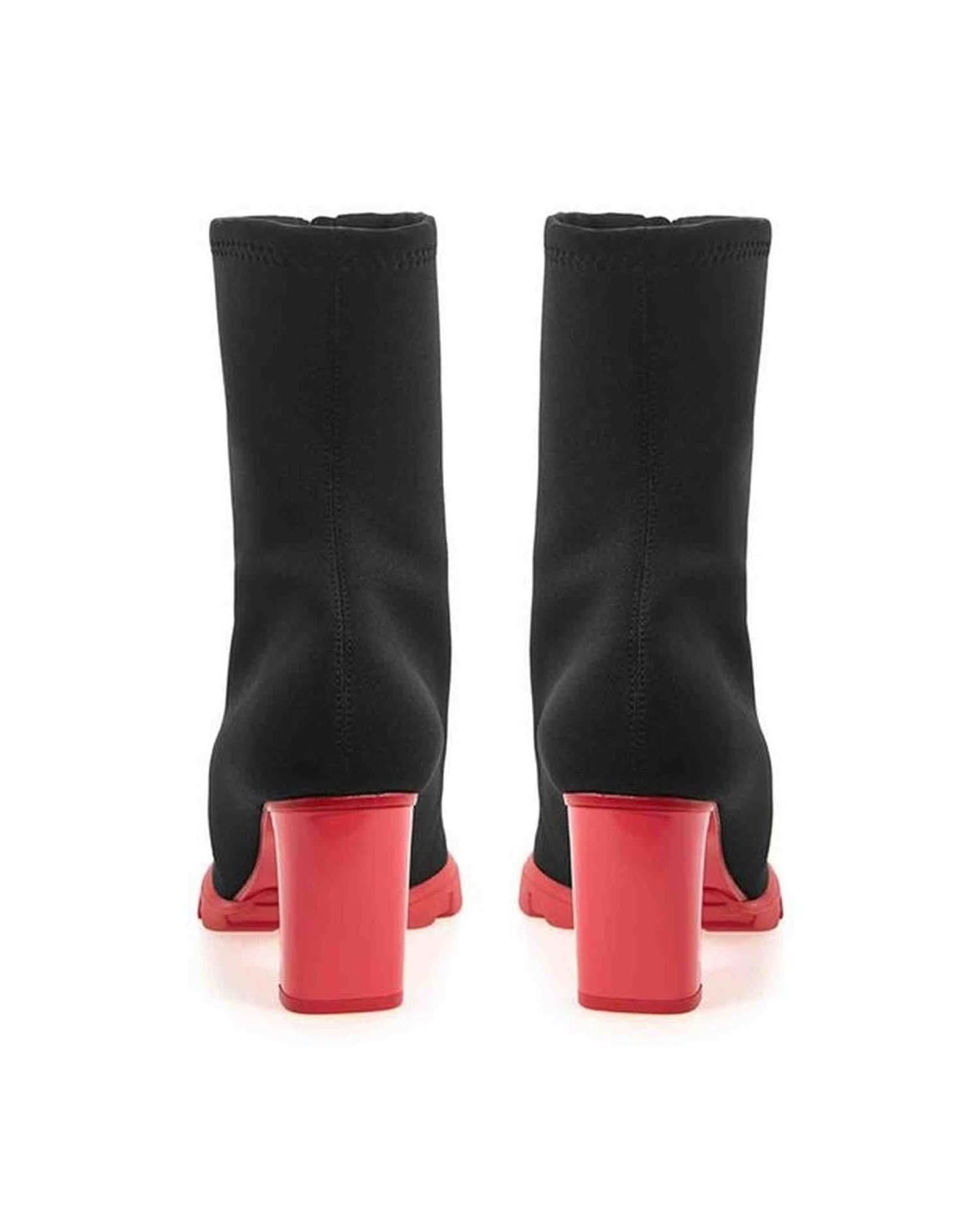 Alexander Mcqueen Black Neoprene Boot Boots