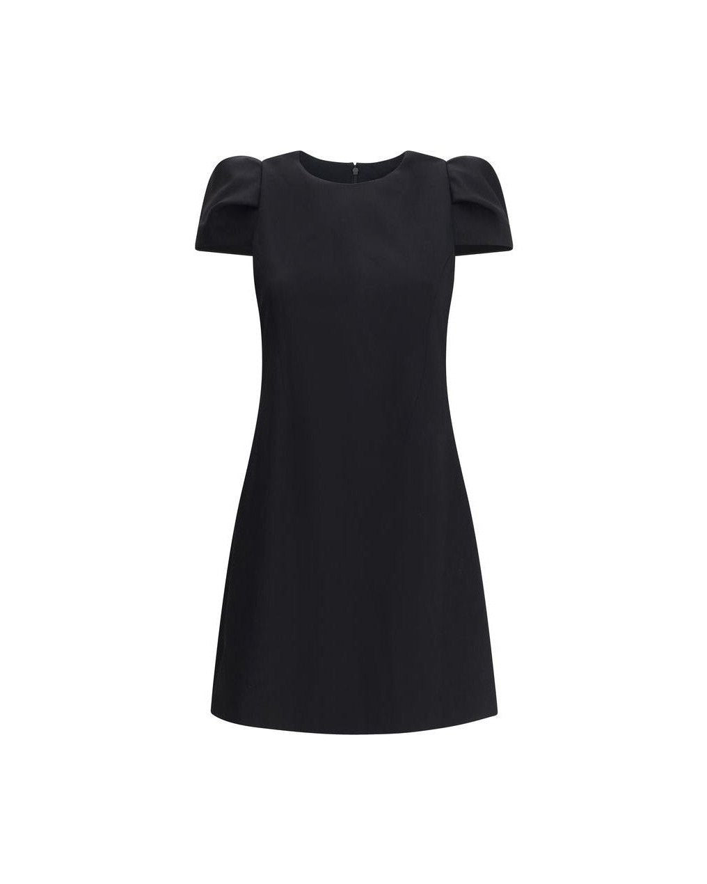 Alexander Mcqueen Black Wool Casual Dress Glam Steals