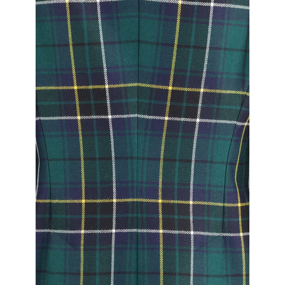 Alexander Mcqueen Check Patterned Blazer